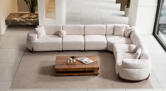 Product img 2, Rio Ahşap Ayaklı Köşe Koltuk Takımı